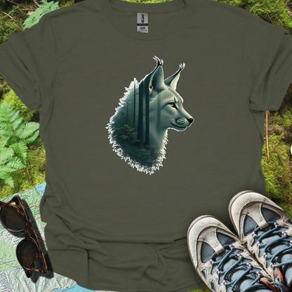 Lynx double exposure tijdloos T-shirt