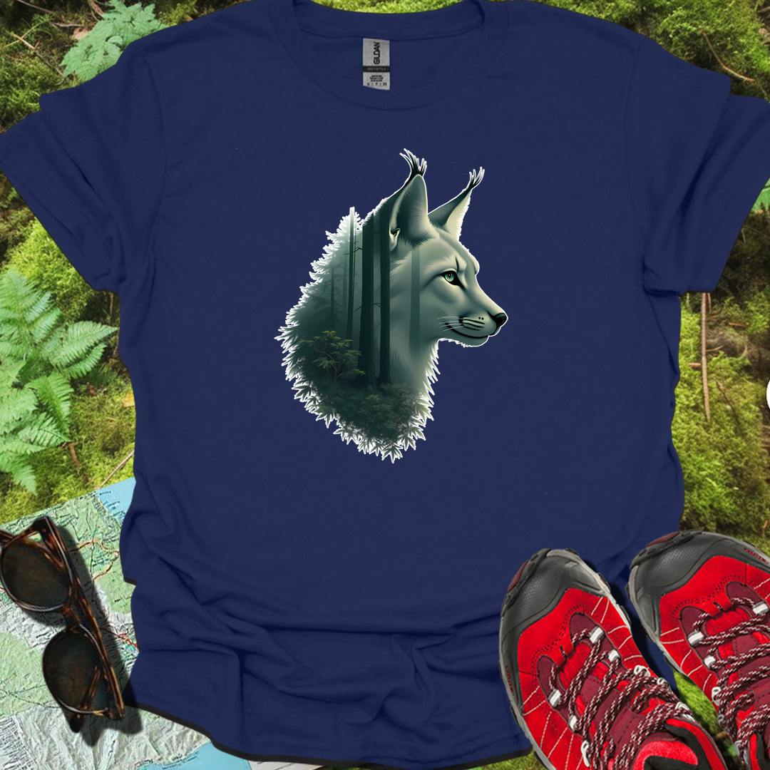 Lynx double exposure tijdloos T-shirt