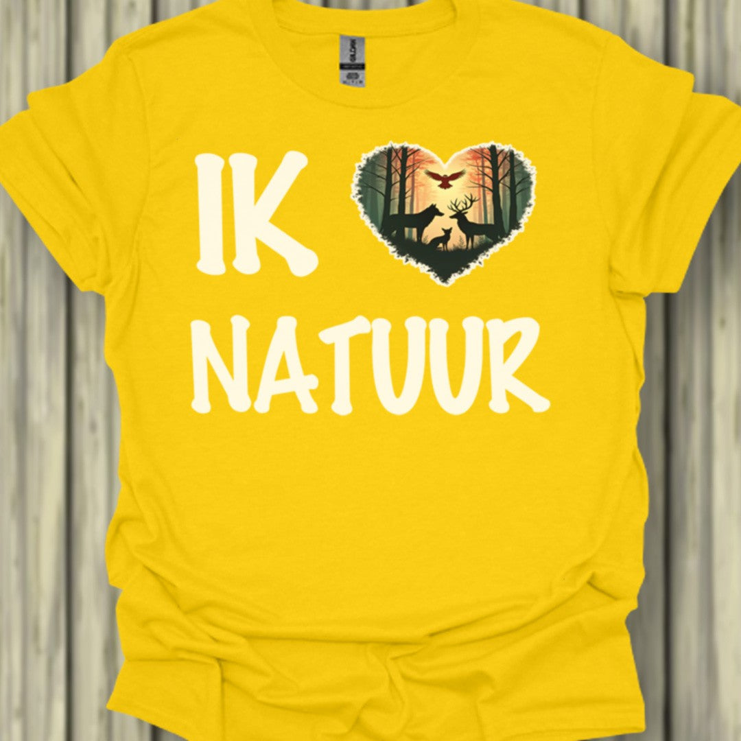 I love nature (Dutch) white trendy T-shirt