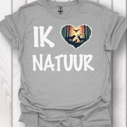 I love nature (Dutch) white timeless T-shirt