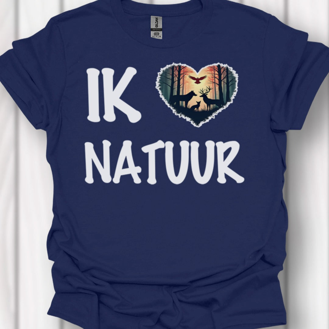 I love nature (Dutch) white timeless T-shirt