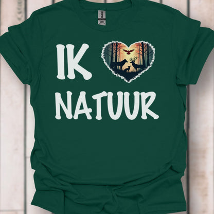 I love nature (Dutch) white timeless T-shirt