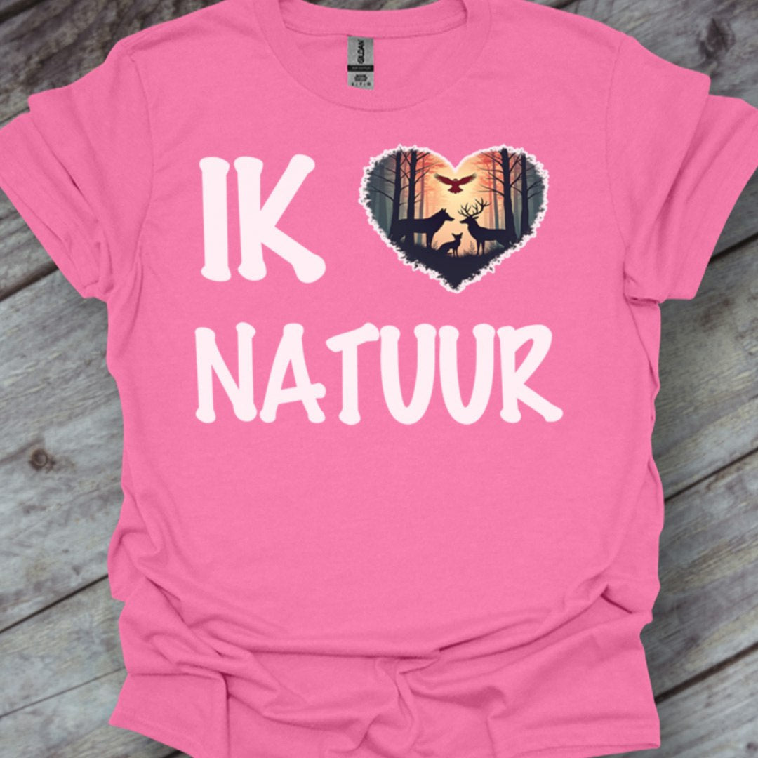 I love nature (Dutch) white trendy T-shirt