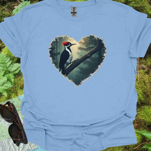 Pic épeiche en forme de coeur T-shirt tendance 