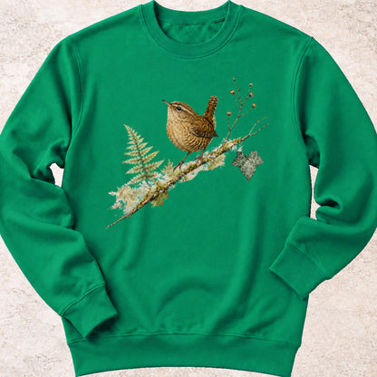 Winterkoninkje op Tak Sweatshirt