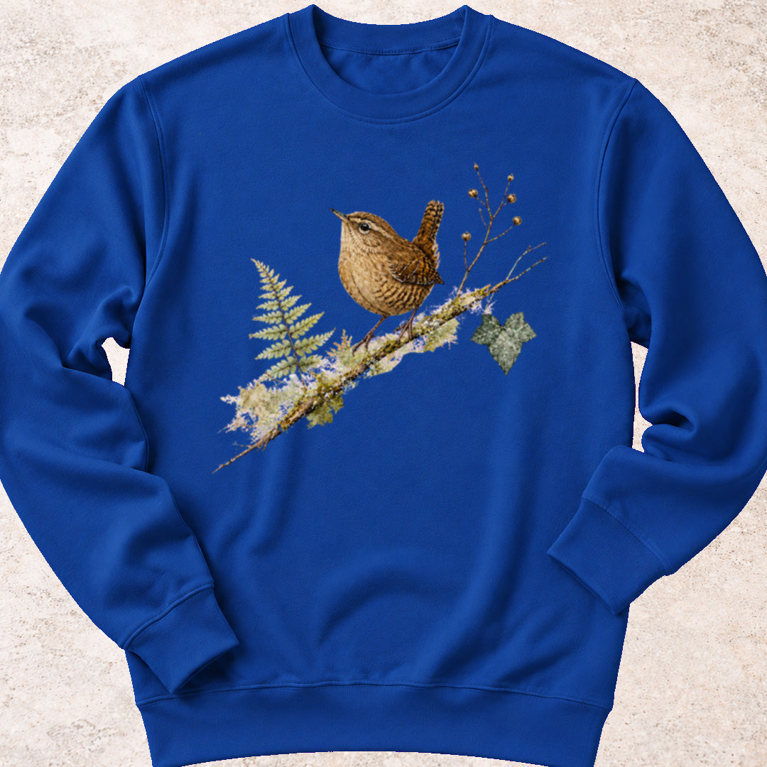 Winterkoninkje op Tak Sweatshirt