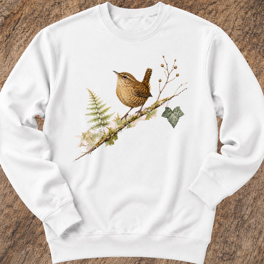 Winterkoninkje op Tak Sweatshirt