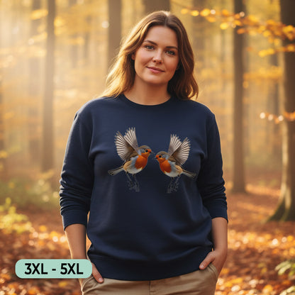 Fladderende Roodborstjes Sweatshirt+