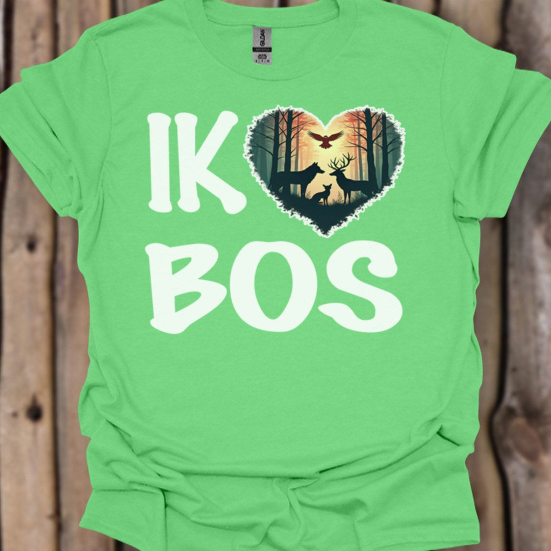 I love forest (Dutch) white trendy T-shirt