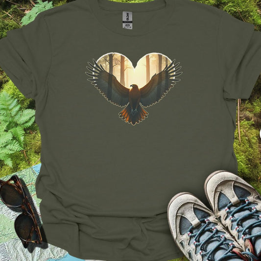Buse forme de coeur T-shirt intemporel 