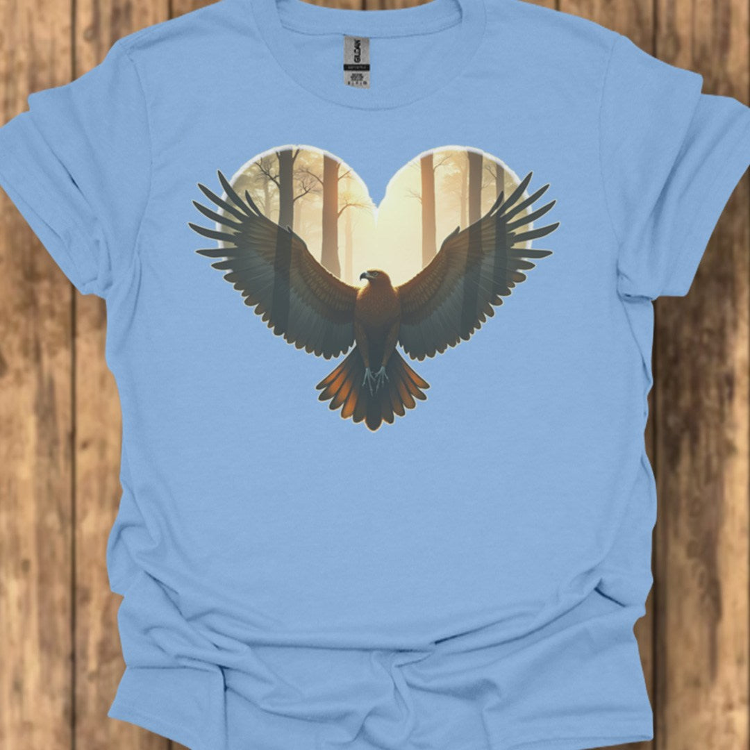 Buizerd hartvorm trendy T-shirt
