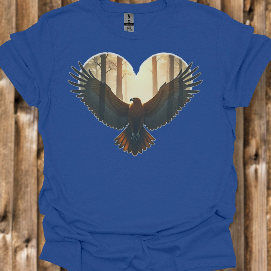 Buizerd hartvorm trendy T-shirt