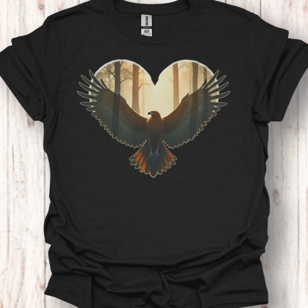 Buzzard heart shape timeless T-shirt