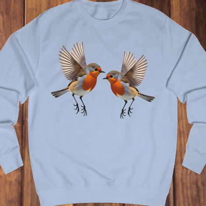 Fladderende roodborstjes sweatshirt