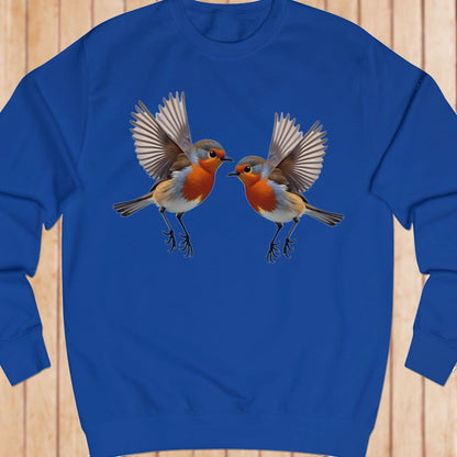 Fladderende roodborstjes sweatshirt