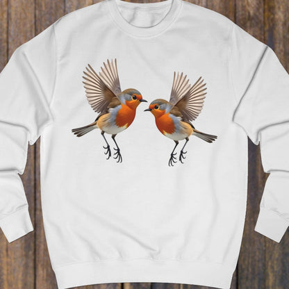 Fladderende roodborstjes sweatshirt