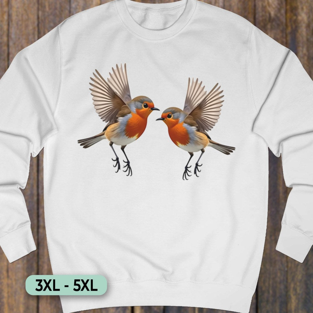 Fladderende Roodborstjes Sweatshirt+