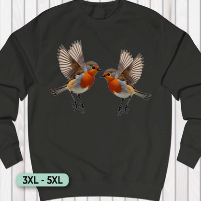 Fladderende Roodborstjes Sweatshirt+