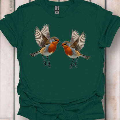 Fladderende Roodborstjes T‑Shirt