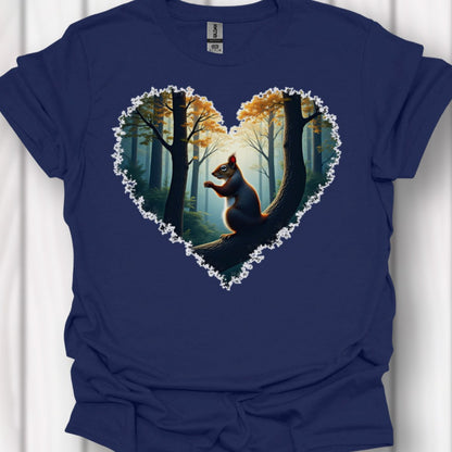 Little squirrel heart shape timeless T-shirt