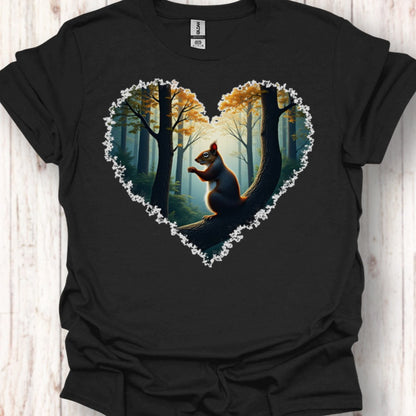 Little squirrel heart shape timeless T-shirt