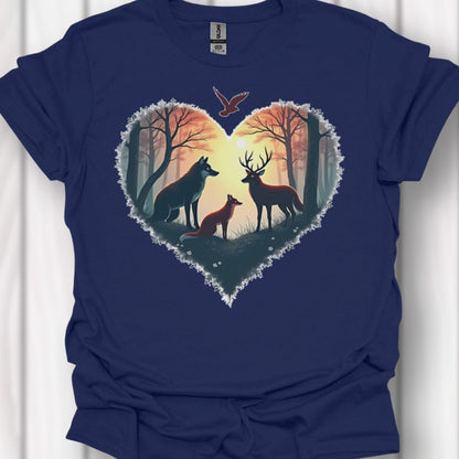 Bosdieren hartvorm tijdloos T-shirt