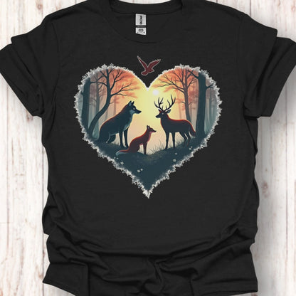Bosdieren hartvorm tijdloos T-shirt
