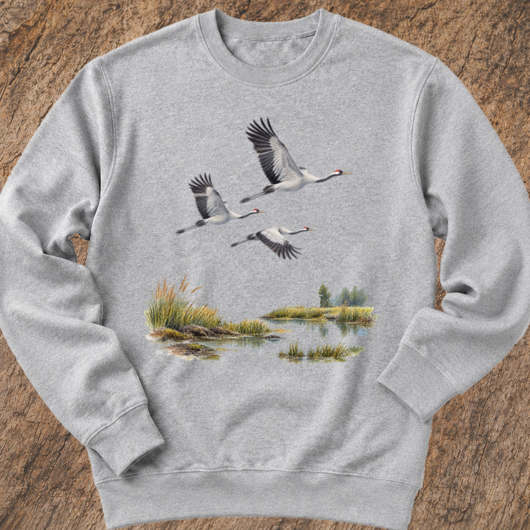 Vliegende kraanvogels Sweatshirt