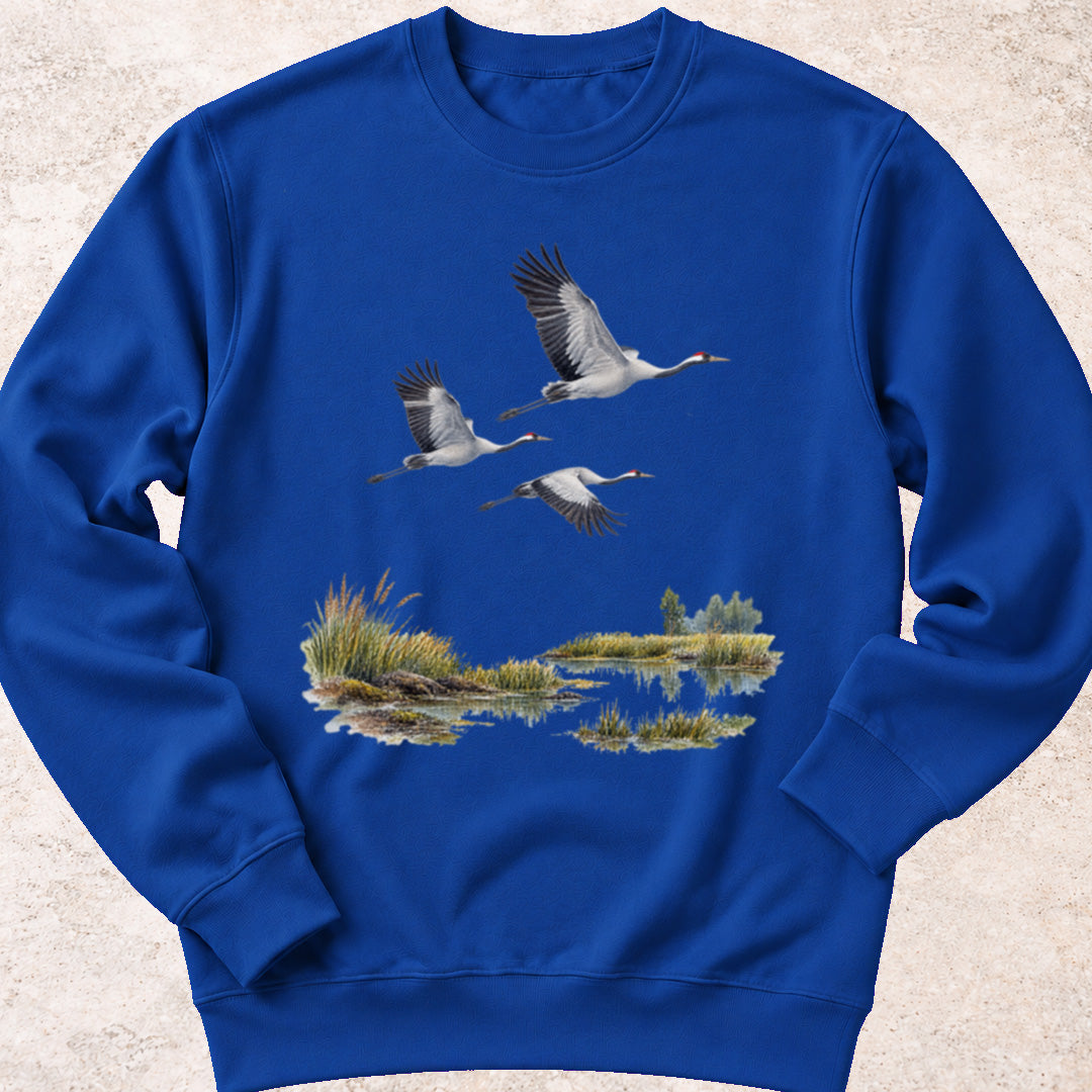 Vliegende kraanvogels Sweatshirt