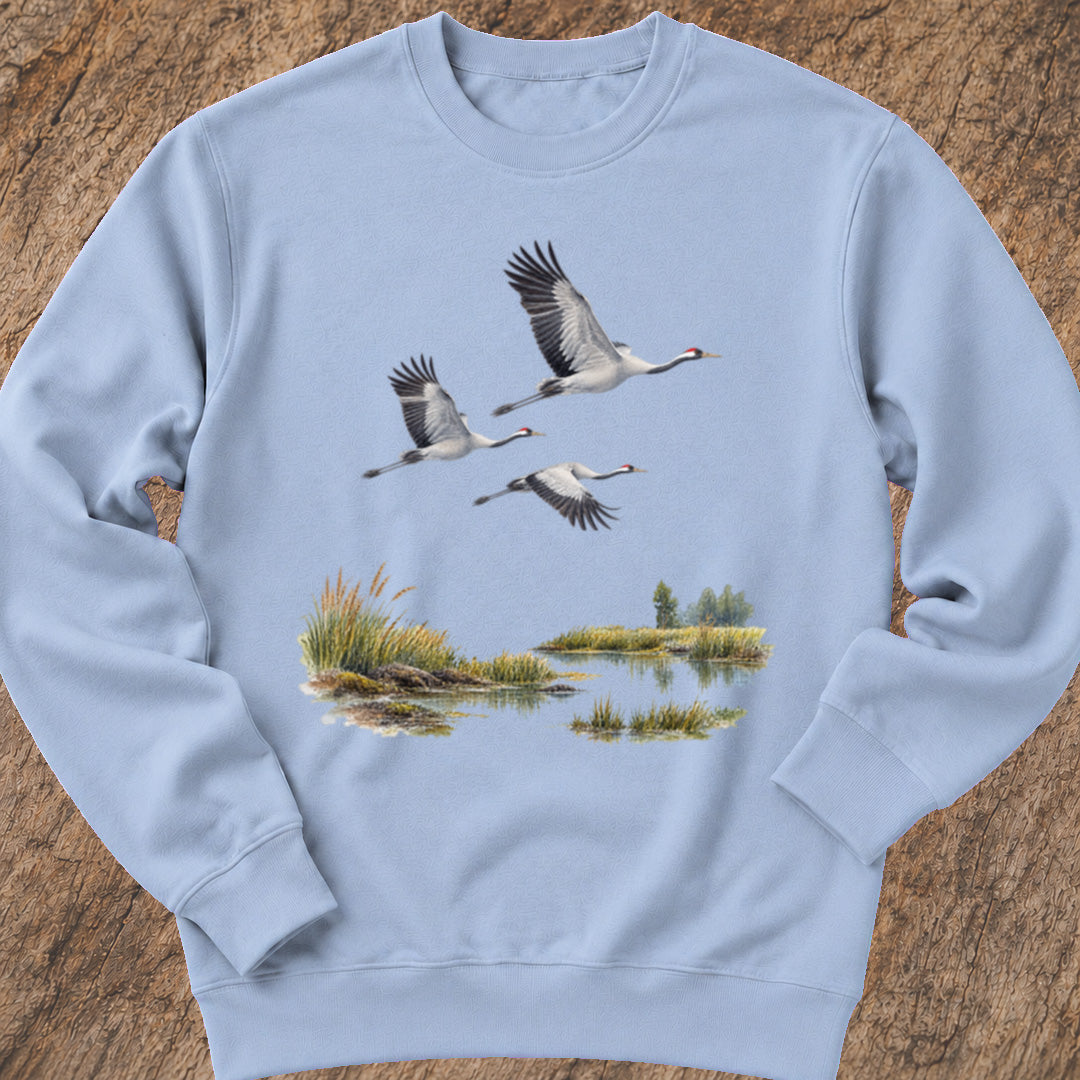 Vliegende kraanvogels Sweatshirt