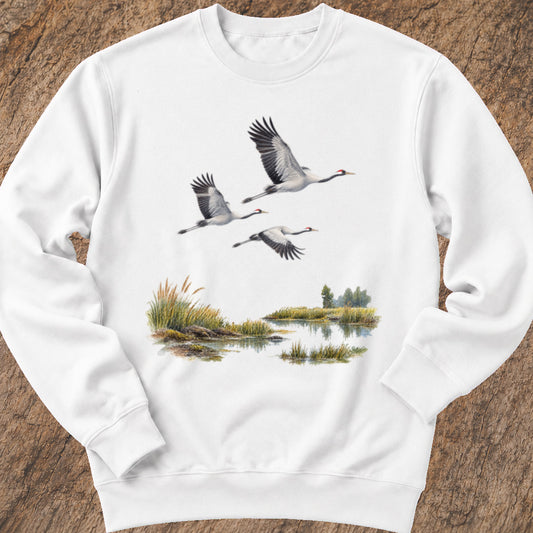 Vliegende kraanvogels Sweatshirt