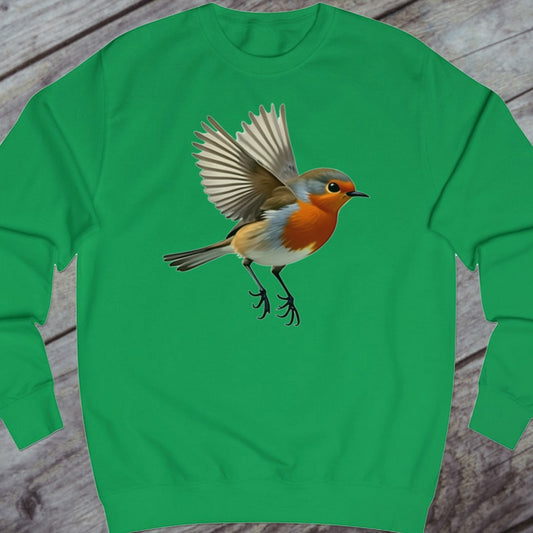 Fladderend roodborstje sweatshirt