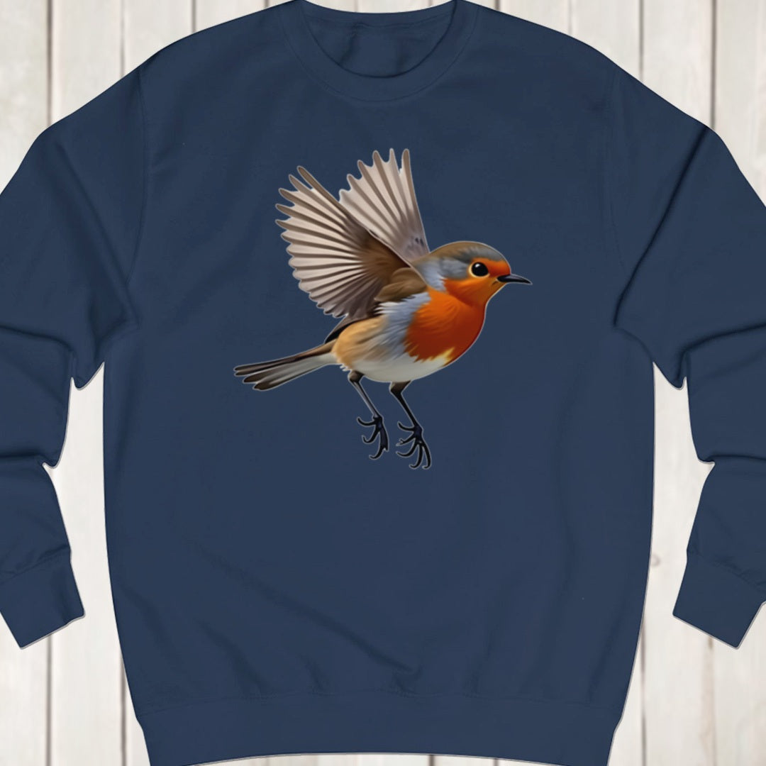 Fladderend roodborstje sweatshirt