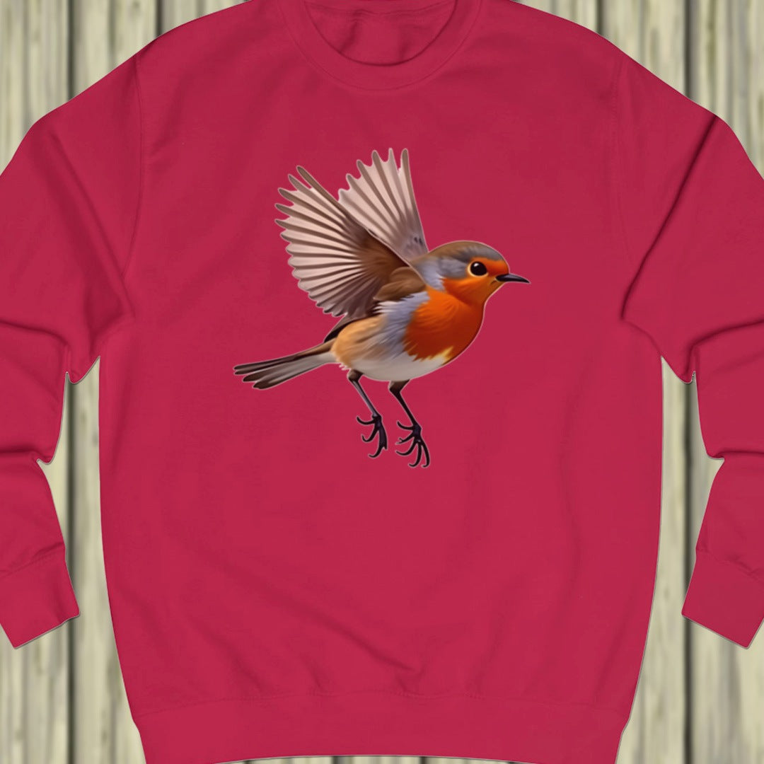 Fladderend roodborstje sweatshirt