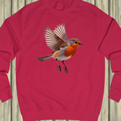 Fladderend roodborstje sweatshirt