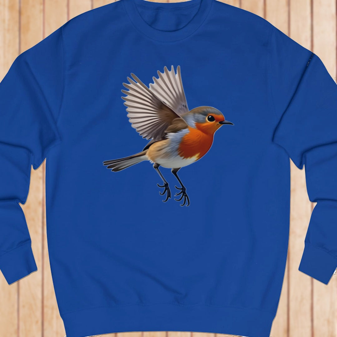 Fladderend roodborstje sweatshirt