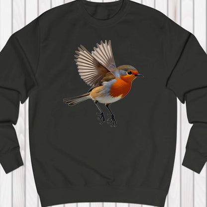 Fladderend roodborstje sweatshirt