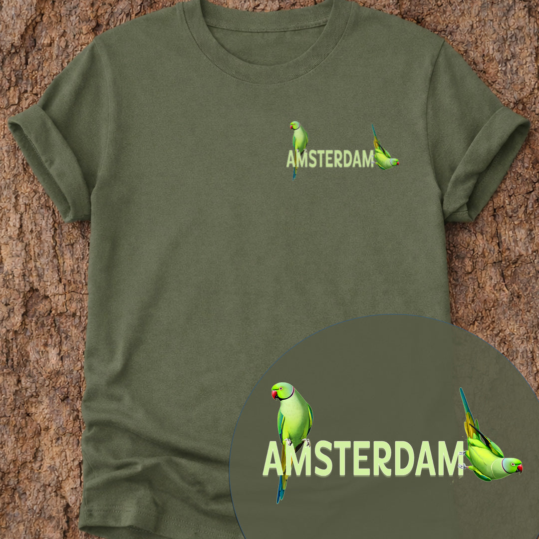 Amsterdam Halsbandparkiet T‑shirt