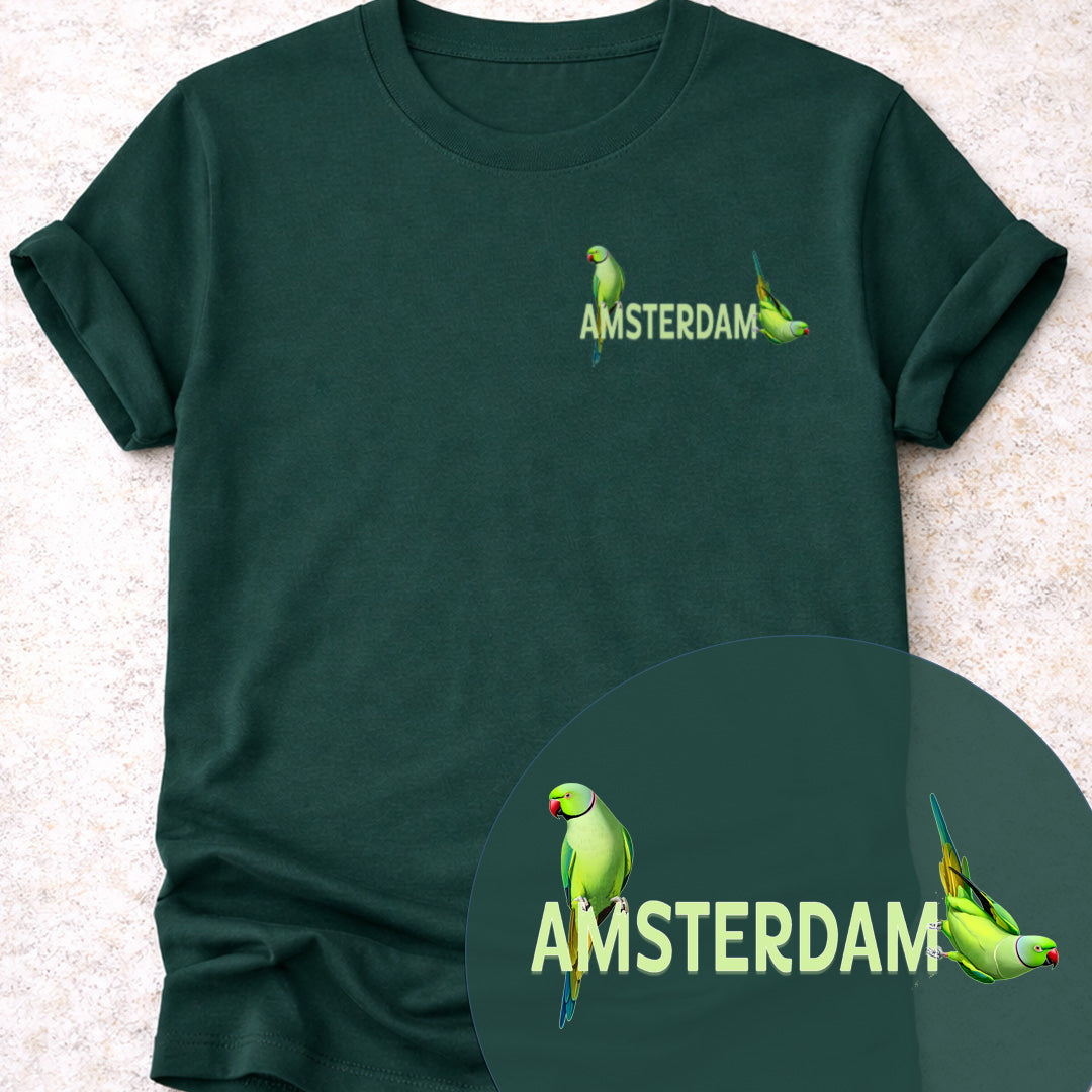 Amsterdam Halsbandparkiet T‑shirt