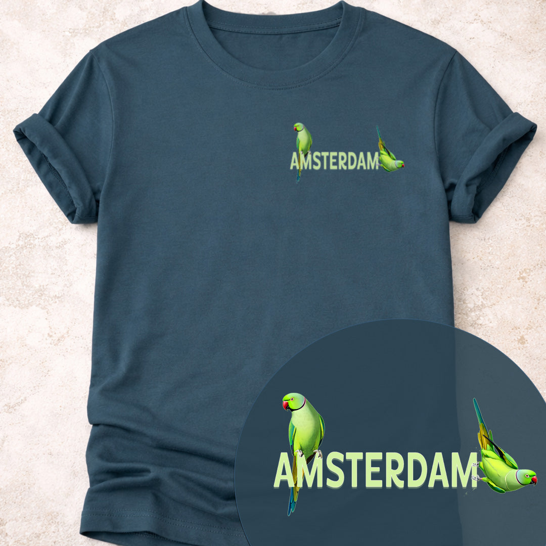 Amsterdam Halsbandparkiet T‑shirt