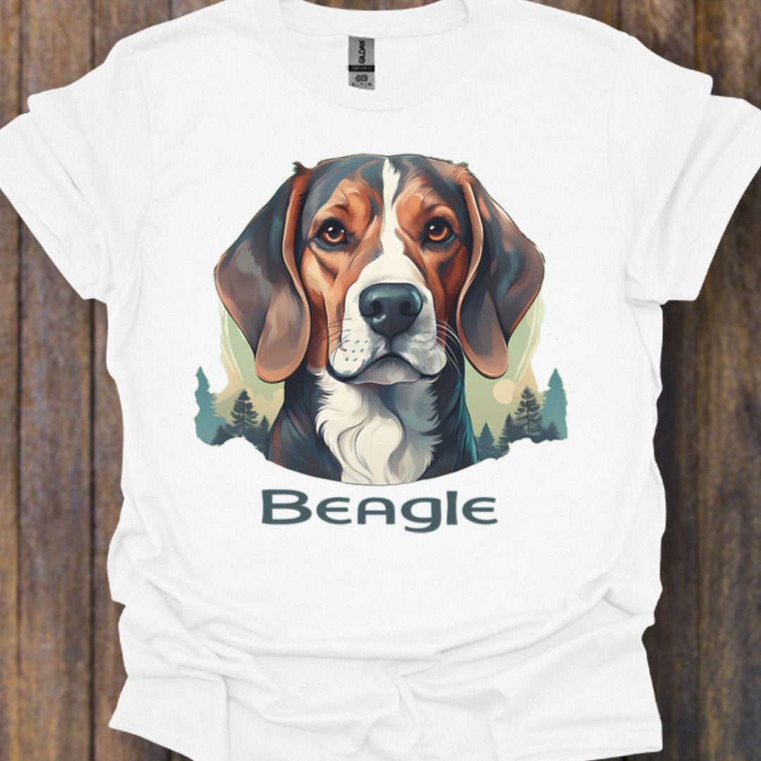 Beagle met rasnaam T‑shirt