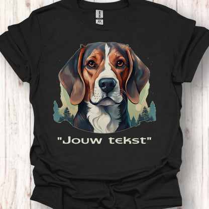 Beagle "jouw tekst" T‑shirt