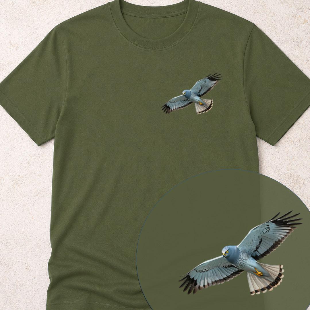 Blauwe Kiekendief Bio T‑shirt