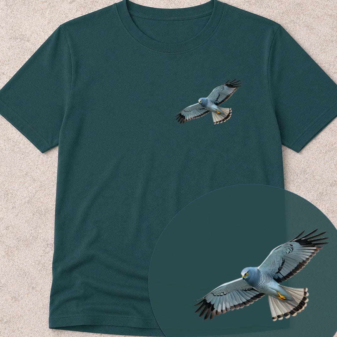 Blauwe Kiekendief Bio T‑shirt