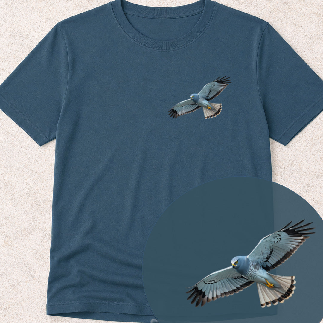 Blauwe Kiekendief Bio T‑shirt