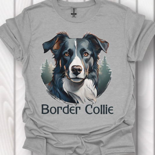 Border Collie met rasnaam T‑shirt