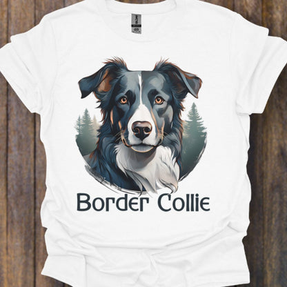 Border Collie met rasnaam T‑shirt