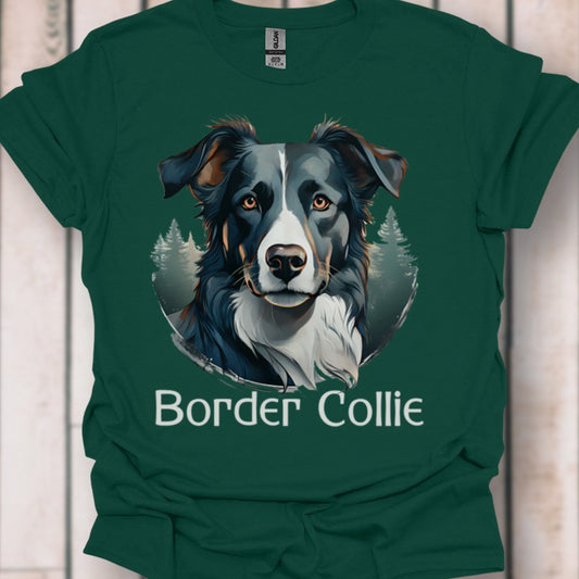 Border Collie met rasnaam T‑shirt