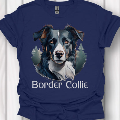 Border Collie met rasnaam T‑shirt