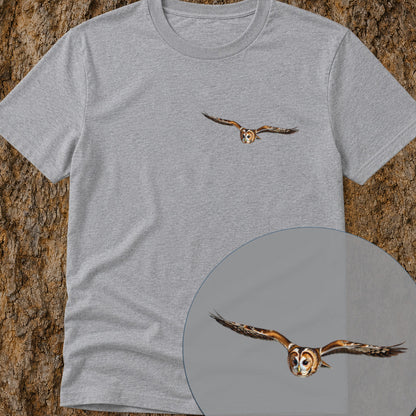 T-shirt premium Chouette hulotte planante